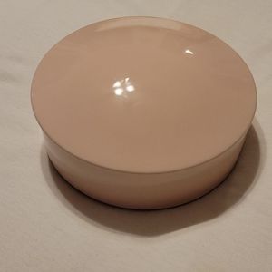Vintage Round Pink Ceramic Container